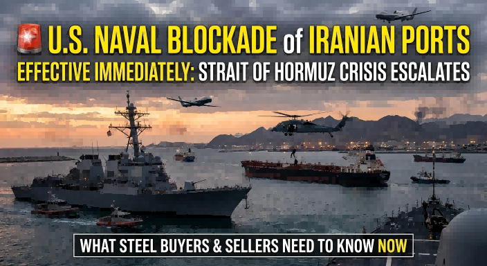 🚨US Naval Blockade – Steel Market Impact Guide