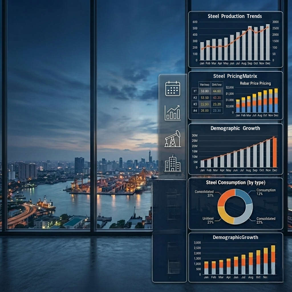 Weekly price benchmarks, policy alerts, and actionable procurement advice for steel buyers in Southeast Asia, India, the Gulf States, Africa, Core Europe, North America, Northeast Asia, South America, and the CIS – as well as export sales teams worldwide. We also offer customized market reports for other countries and regions. With rising geopolitical tensions, shifting trade remedies, and accelerating carbon regulations (CBAM), steel players across the globe – from emerging markets to industrialized economies – increasingly rely on fast, accurate intelligence to navigate supply chain disruptions, tariff shocks, and logistics bottlenecks.